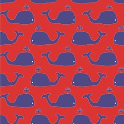 Whale Wallpaper & Surface Covering (Peel & Stick 24"x 24" Sample)