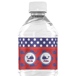 Whale Water Bottle Labels - Custom Sized (Personalized)