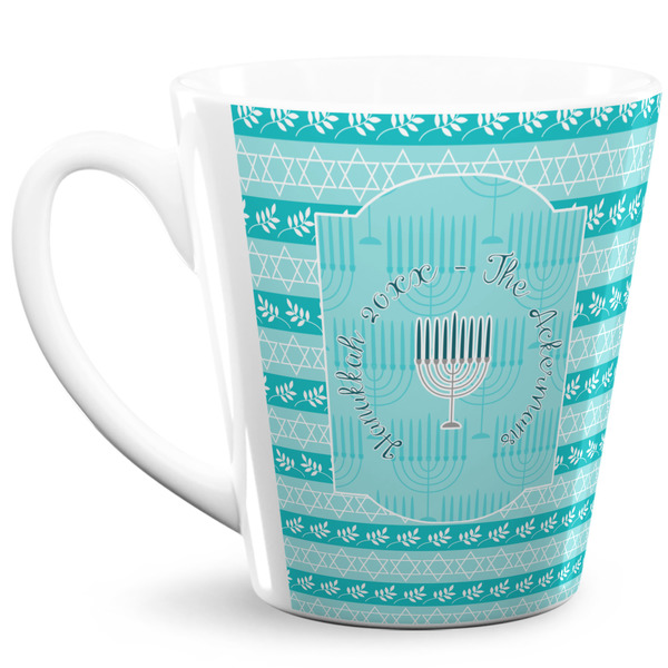 Custom Hanukkah 12 Oz Latte Mug (Personalized)
