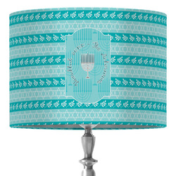 Hanukkah 16" Drum Lamp Shade - Fabric (Personalized)