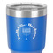 Hanukkah 30 oz Stainless Steel Ringneck Tumbler - Blue - Close Up