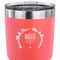 Hanukkah 30 oz Stainless Steel Ringneck Tumbler - Coral - CLOSE UP