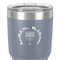 Hanukkah 30 oz Stainless Steel Ringneck Tumbler - Grey - Close Up