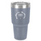 Hanukkah 30 oz Stainless Steel Ringneck Tumbler - Grey - Front