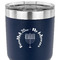 Hanukkah 30 oz Stainless Steel Ringneck Tumbler - Navy - CLOSE UP