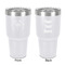 Hanukkah 30 oz Stainless Steel Ringneck Tumbler - White - Double Sided - Front & Back