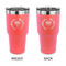 Hanukkah 30 oz Stainless Steel Ringneck Tumblers - Coral - Double Sided - APPROVAL