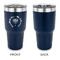 Hanukkah 30 oz Stainless Steel Ringneck Tumblers - Navy - Single Sided - APPROVAL