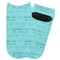 Hanukkah Adult Ankle Socks - Single Pair - Front and Back