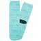 Hanukkah Adult Crew Socks - Single Pair - Front and Back