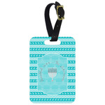 Hanukkah Metal Luggage Tag w/ Name or Text