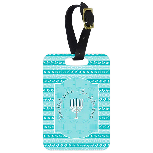 Custom Hanukkah Metal Luggage Tag w/ Name or Text