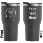 Hanukkah RTIC Tumbler - Black - Engraved Front & Back (Personalized)