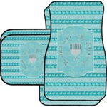 Hanukkah Car Floor Mats Set - 2 Front & 2 Back (Personalized)