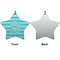 Hanukkah Ceramic Flat Ornament - Star Front & Back (APPROVAL)