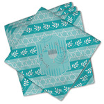 Hanukkah Cloth Cocktail Napkins - Set of 4 w/ Name or Text