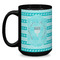 Hanukkah Coffee Mug - 15 oz - Black