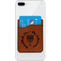 Hanukkah Leatherette Phone Wallet (Personalized)