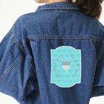 Hanukkah Twill Iron On Patch - Custom Shape - 2XL - Set of 4 (Personalized)