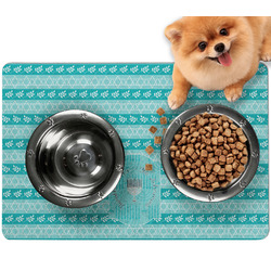 Hanukkah Dog Food Mat - Small w/ Name or Text