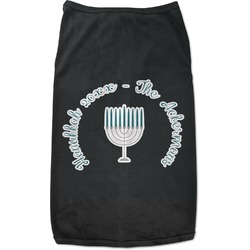 Hanukkah Black Pet Shirt - XL (Personalized)