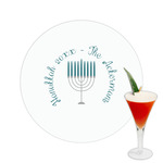 Hanukkah Printed Drink Topper -  2.5" (Personalized)