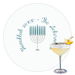 Hanukkah Printed Drink Topper - 3.5" (Personalized)