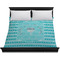 Hanukkah Duvet Cover - King - On Bed - No Prop