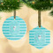 Hanukkah Frosted Glass Ornament - MAIN PARENT