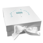 Hanukkah Gift Box with Magnetic Lid - White (Personalized)