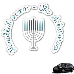 Hanukkah Graphic Car Decal (Personalized)