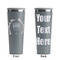 Hanukkah Grey RTIC Everyday Tumbler - 28 oz. - Front and Back