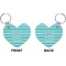 Hanukkah Heart Keychain (Front + Back)