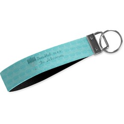 Hanukkah Webbing Keychain Fob - Small (Personalized)