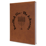 Hanukkah Leather Sketchbook - Large - Double Sided (Personalized)