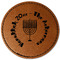 Hanukkah Leatherette Patches - Round