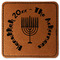 Hanukkah Leatherette Patches - Square