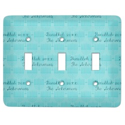 Hanukkah Light Switch Cover (3 Toggle Plate) (Personalized)