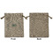 Hanukkah Medium Burlap Gift Bag - Front Approval