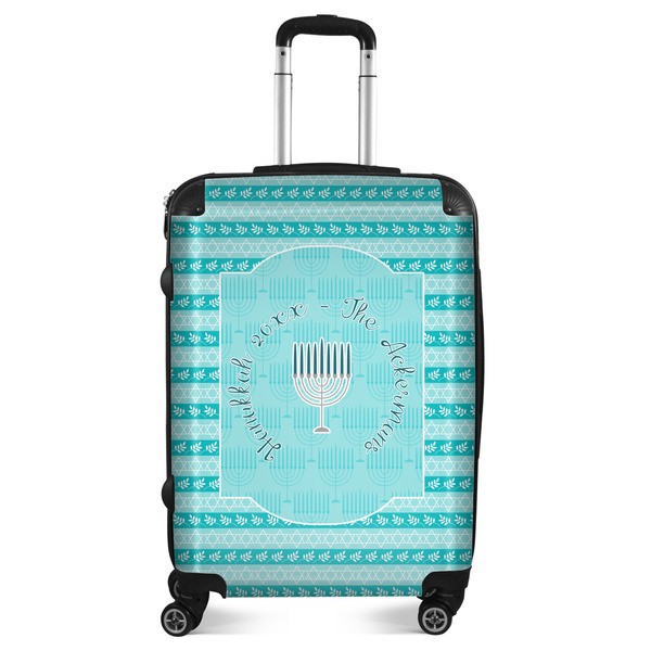 Custom Hanukkah Suitcase - 24" Medium - Checked (Personalized)