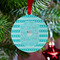 Hanukkah Metal Ball Ornament - Lifestyle