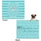 Hanukkah Microfleece Dog Blanket - Large- Front & Back