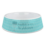 Hanukkah Plastic Dog Bowl - Large (Personalized)