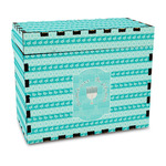 Hanukkah Wood Recipe Box - Full Color Print (Personalized)