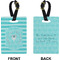 Hanukkah Rectangle Luggage Tag (Front + Back)