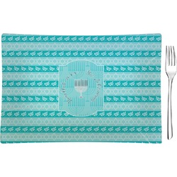 Hanukkah Rectangular Glass Appetizer / Dessert Plate - Single or Set (Personalized)