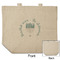 Hanukkah Reusable Cotton Grocery Bag - Front & Back View