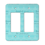 Hanukkah Rocker Style Light Switch Cover - Two Switch (Personalized)