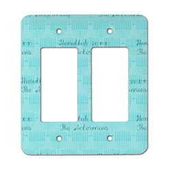 Hanukkah Rocker Style Light Switch Cover - Two Switch (Personalized)