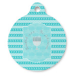 Hanukkah Round Pet ID Tag (Personalized)